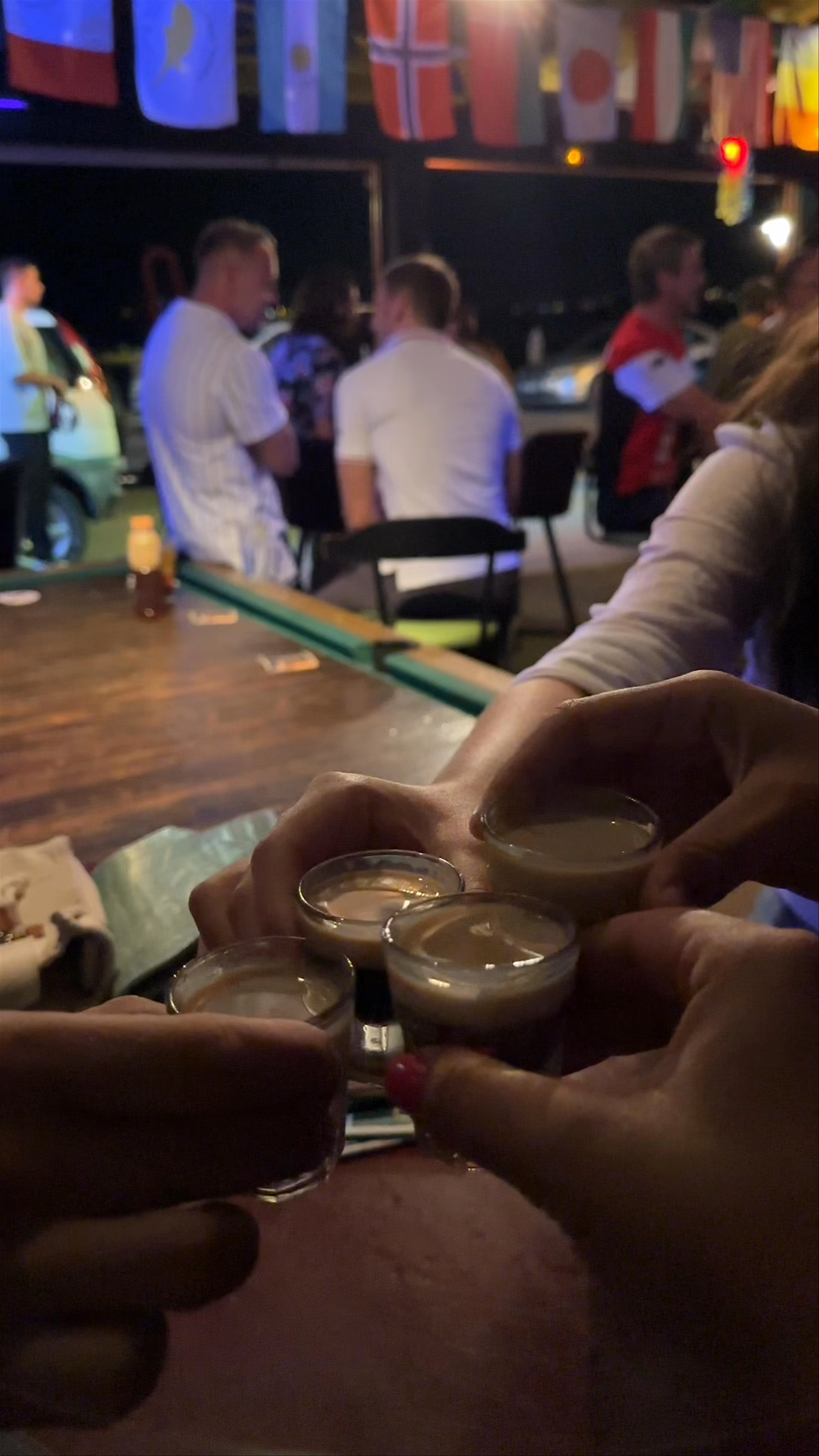 Night Cheers at Dirty Nellie's Irish Pub in Kato Agios Markos, Greece