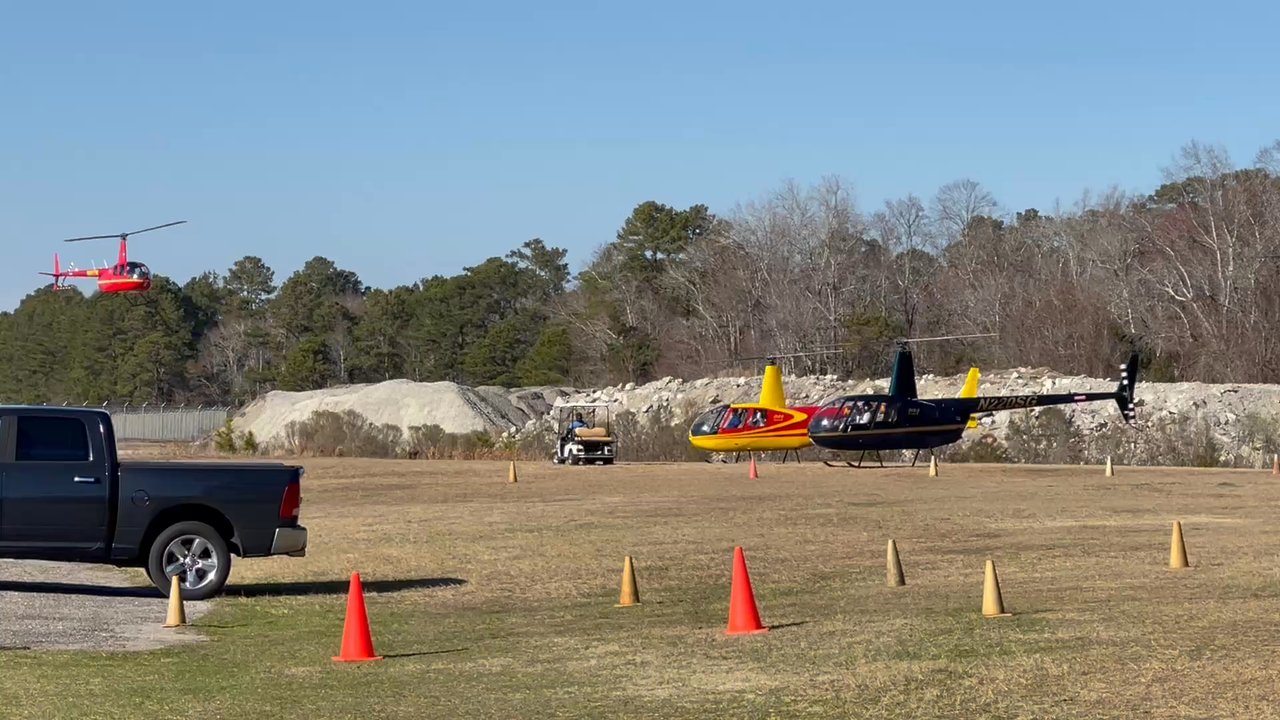 OceanFront Helicopters - Takeoff - Aerial Tours Near Me - Myrtle Beach, South Carolina
