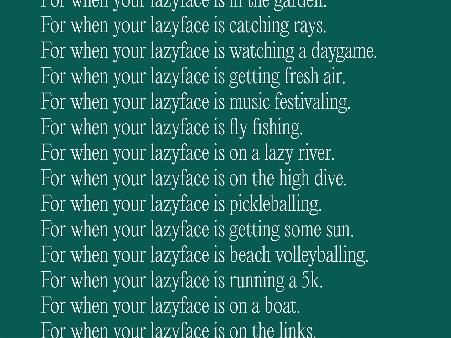 Lazyface