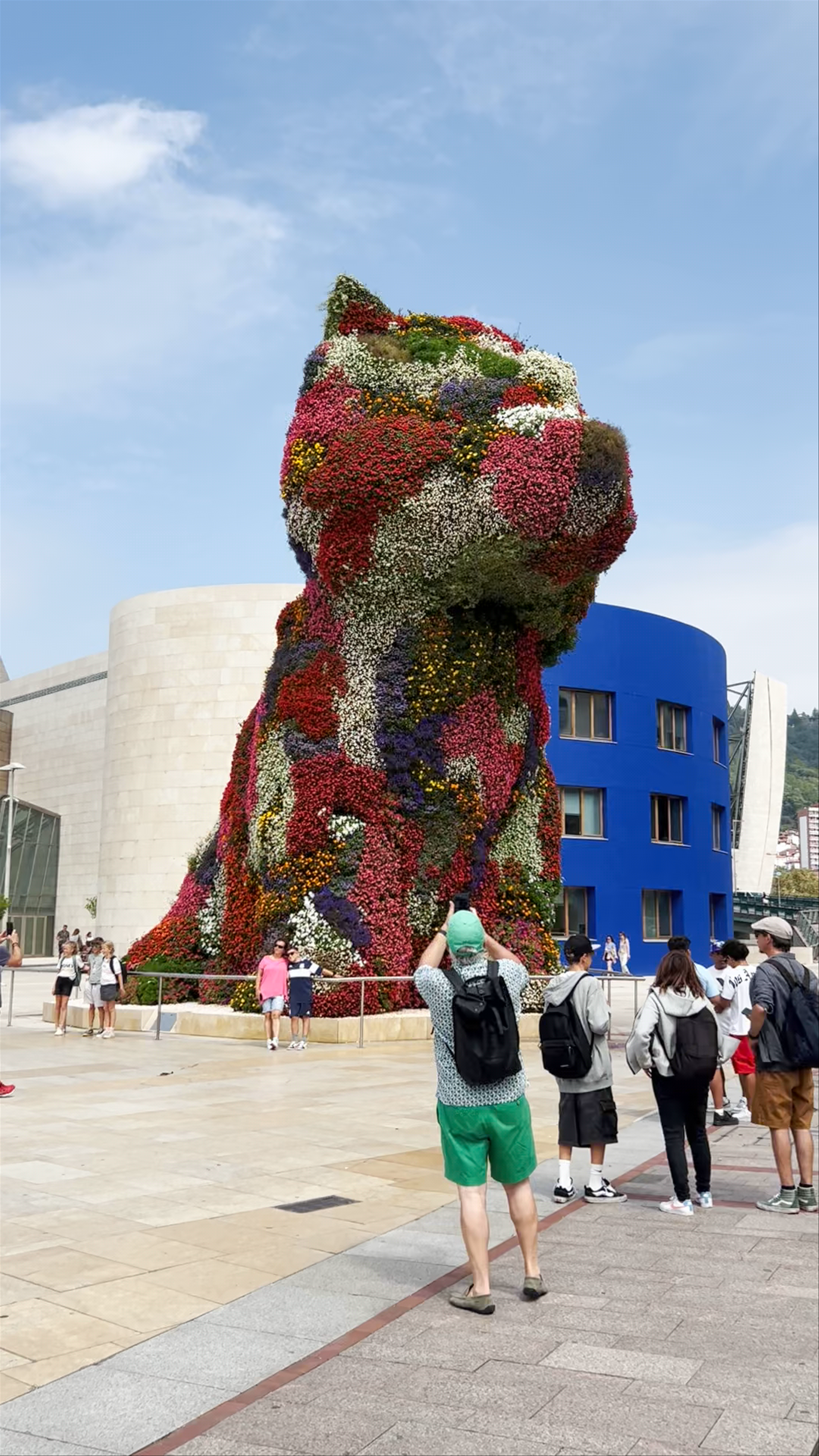 Puppy Sculpture Floral Masterpiece at Museo Guggenheim Bilbao