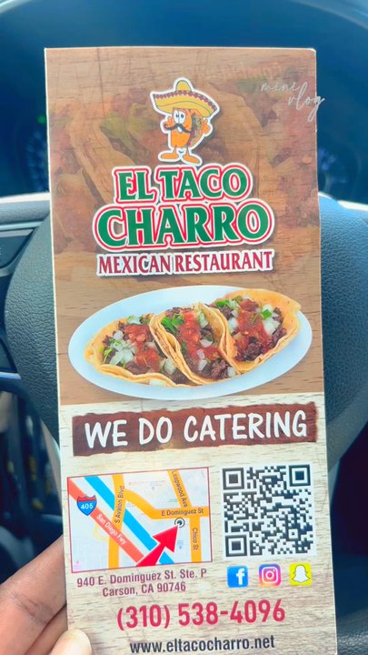 El Taco Charro - Free promo - Mexican Near Me - Carson, California