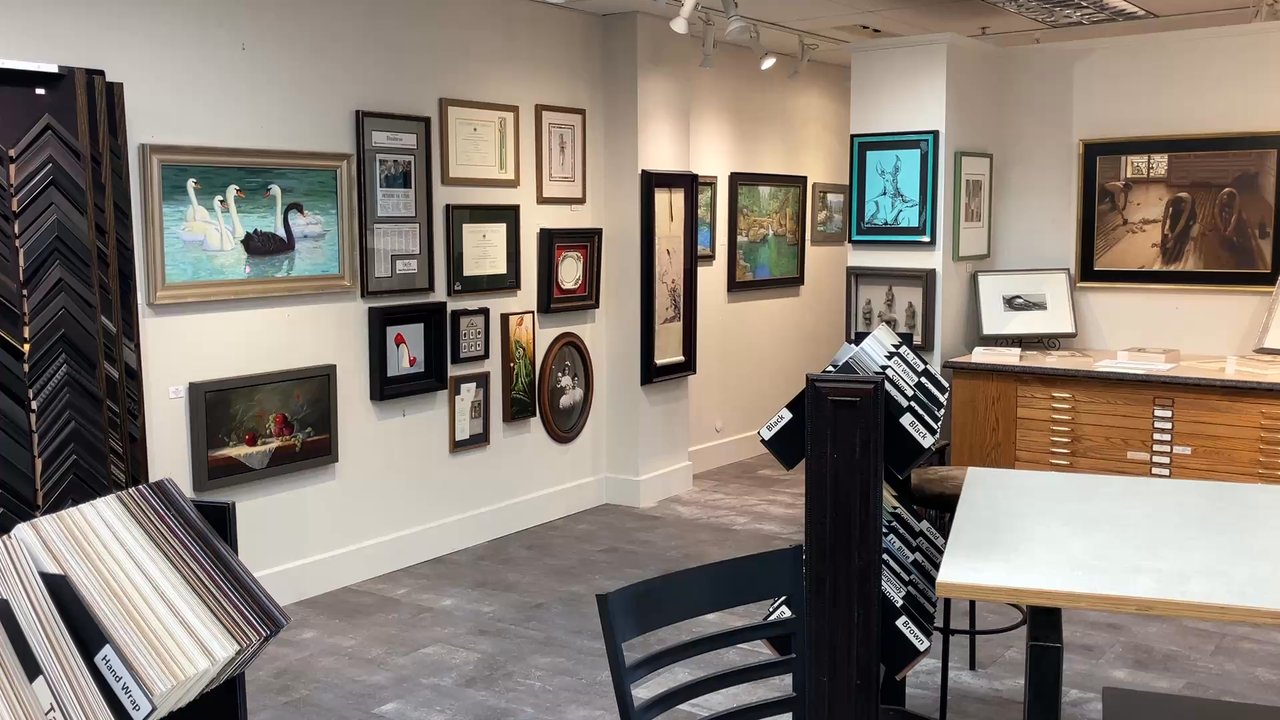 Web Picture Frames - Nice work and display area - Framing Near Me - Eugene, Oregon