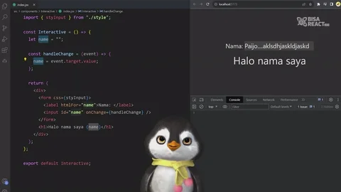 Komponen interaktif dengan useState preview