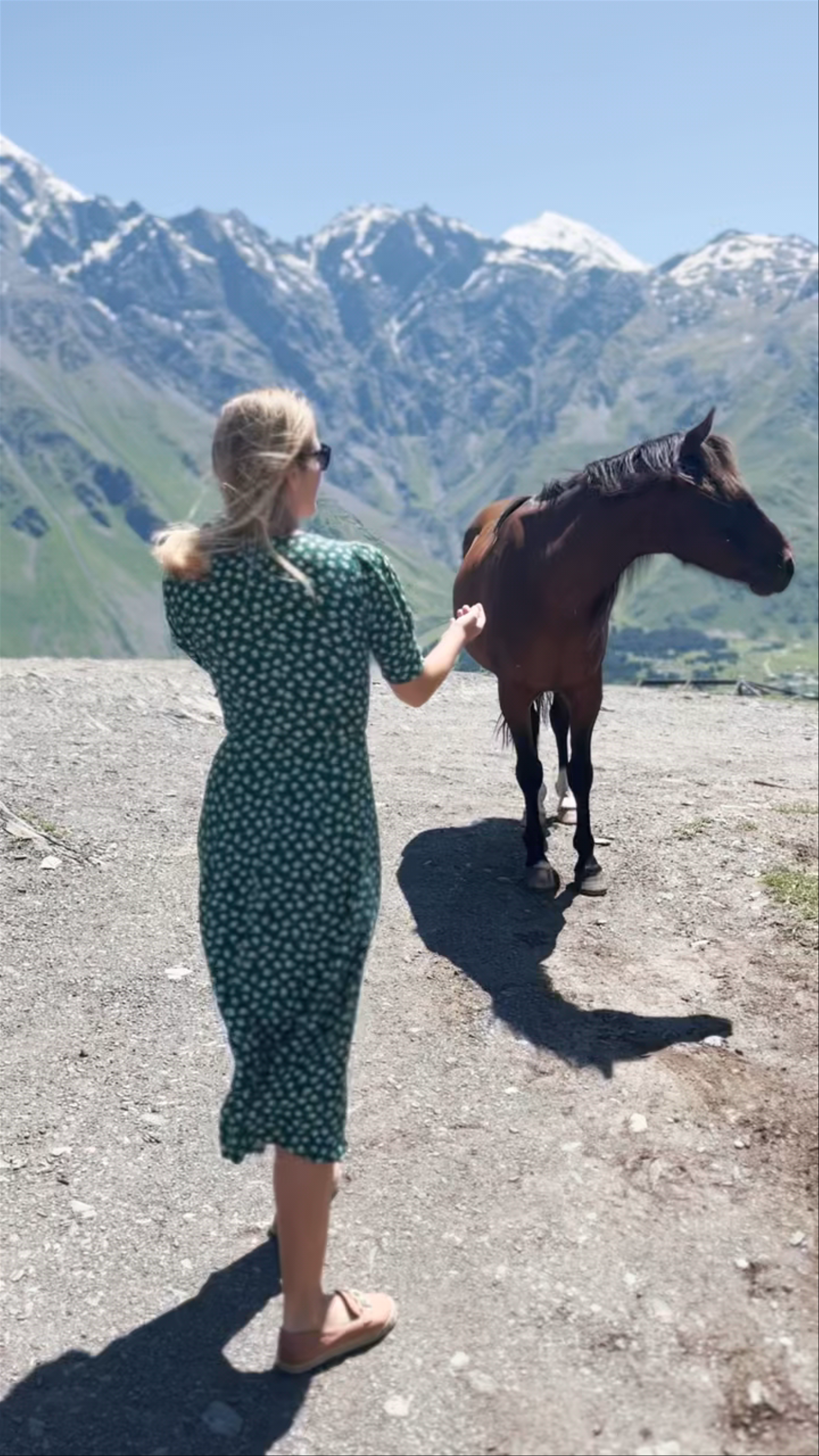 Mountain Serenity and Horse Companionship in Kazbegi, Georgia