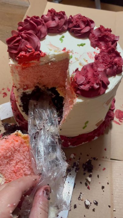 Cravings Cupcakery - This was a, "sorry we messed up your order" smash cake they sent to my one year olds party! I'm still in shock. - Bakeries Near Me - Woodbridge, Virginia