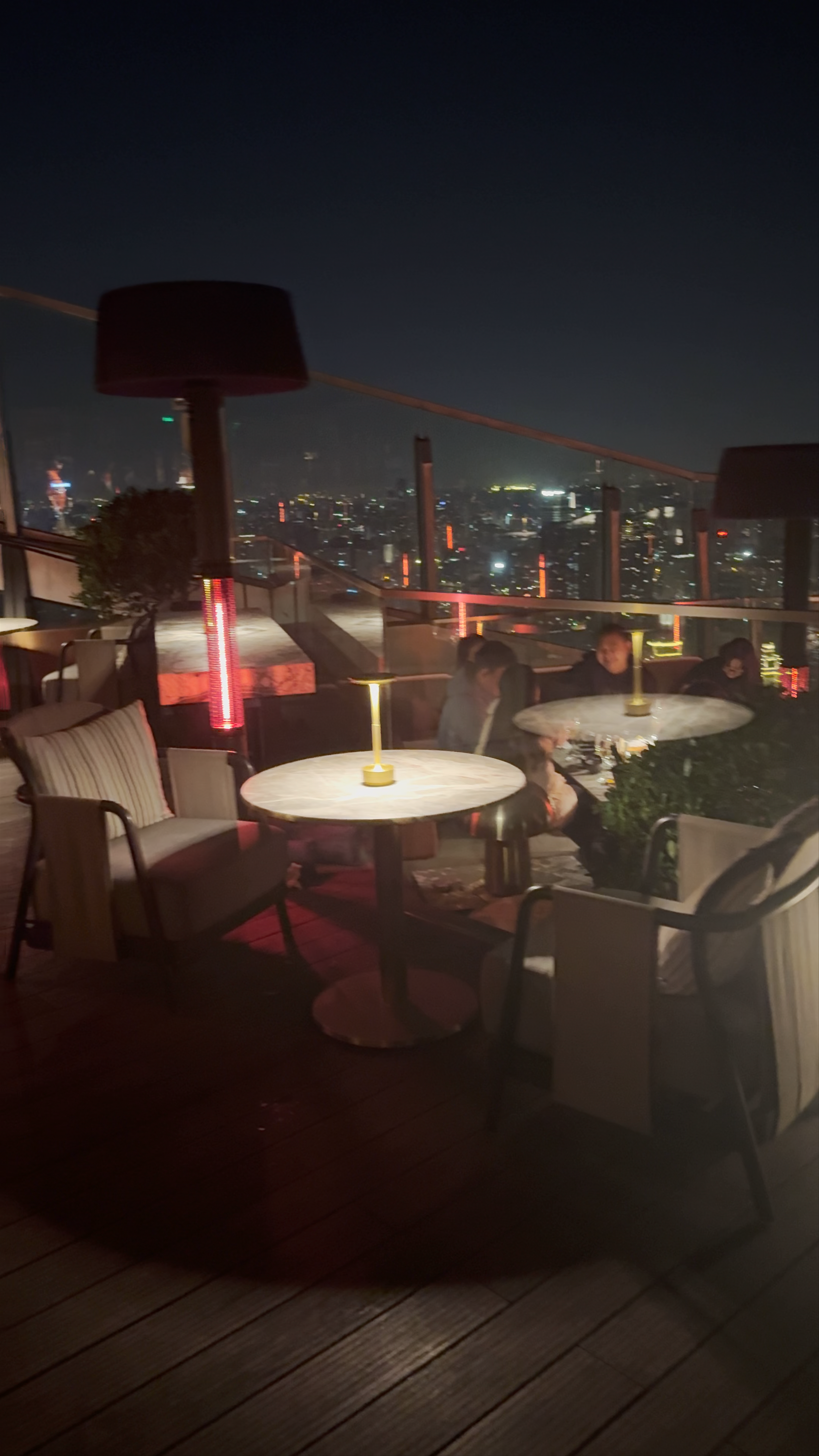 Flair Rooftop Bar: Nighttime Skyline Views in Pudong, Shanghai
