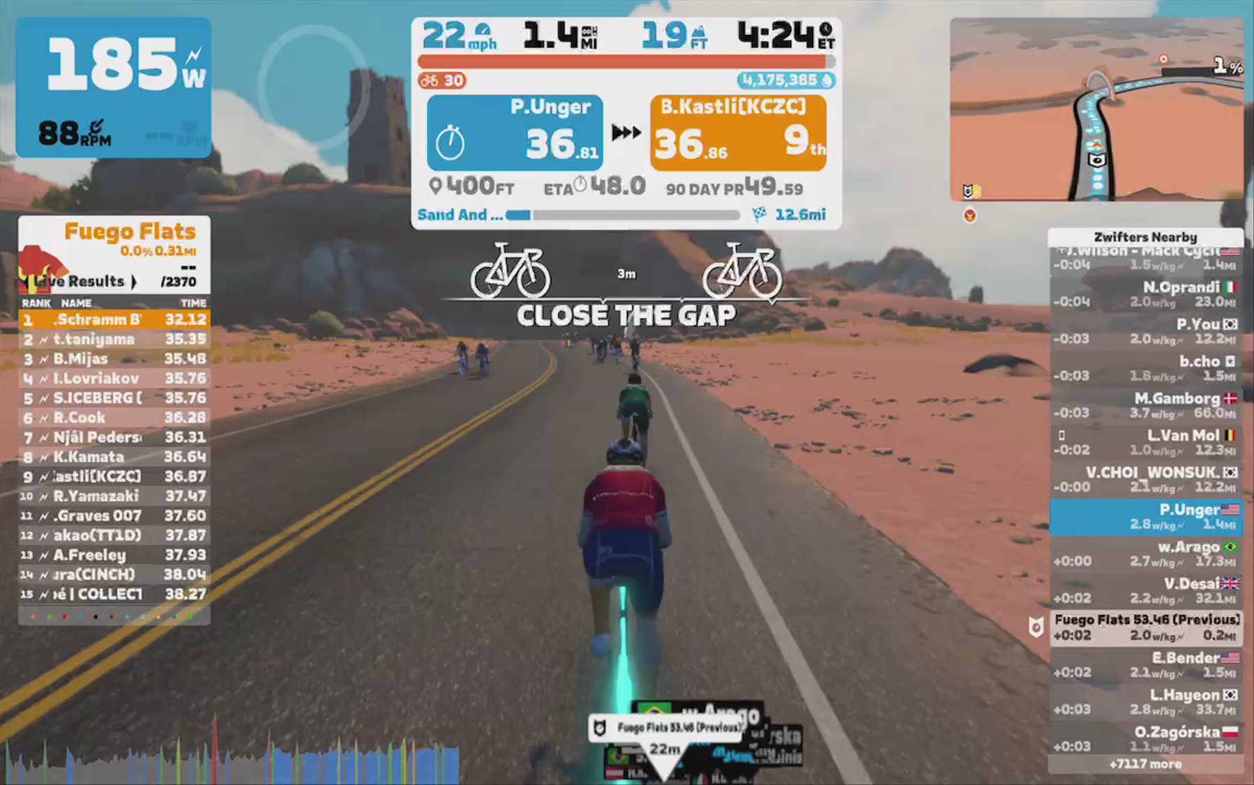 Zwift - Sand And Sequoias in Watopia