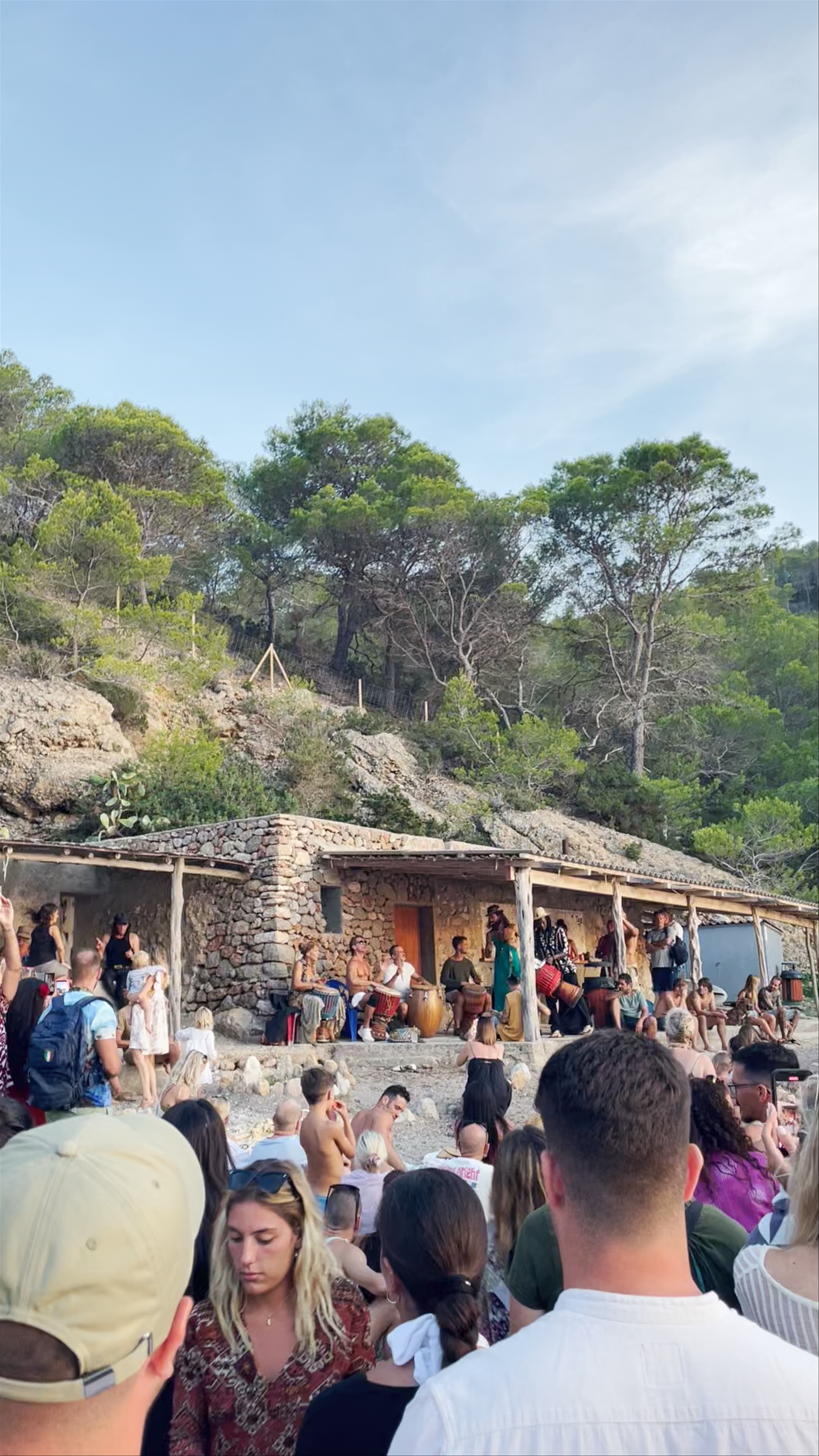 Sunset Drumming Gathering at Benirràs Beach, Ibiza