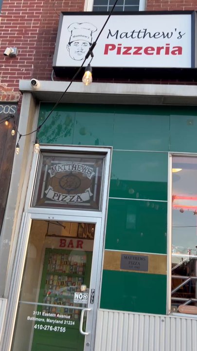Matthew's Pizza - Store front - Pizza Near Me - Baltimore, Maryland