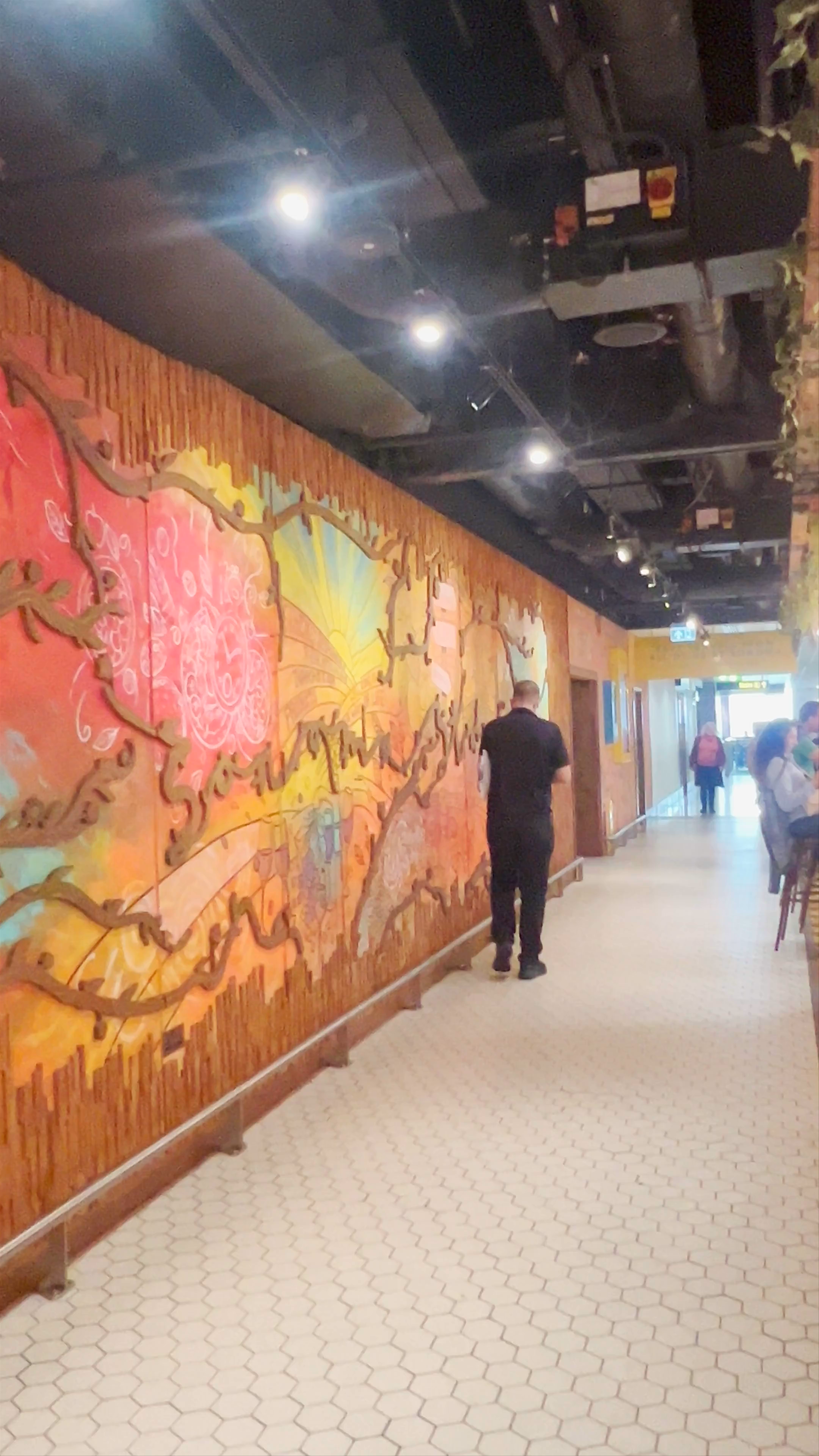 Vibrant Urban Walkthrough at Gatwick Airport, London