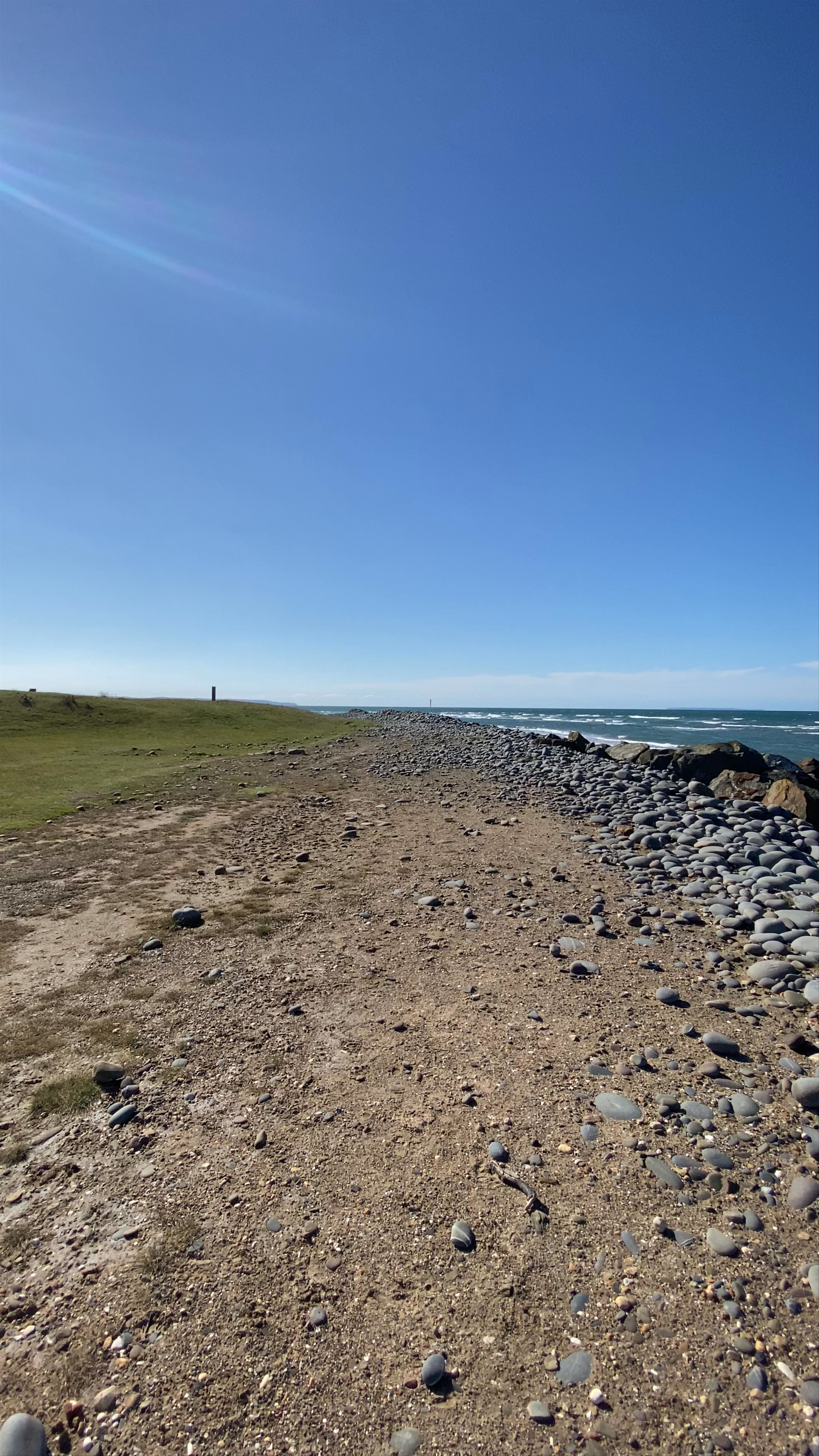 Serene Coastal Walk at Westward Ho! Beach, United Kingdom