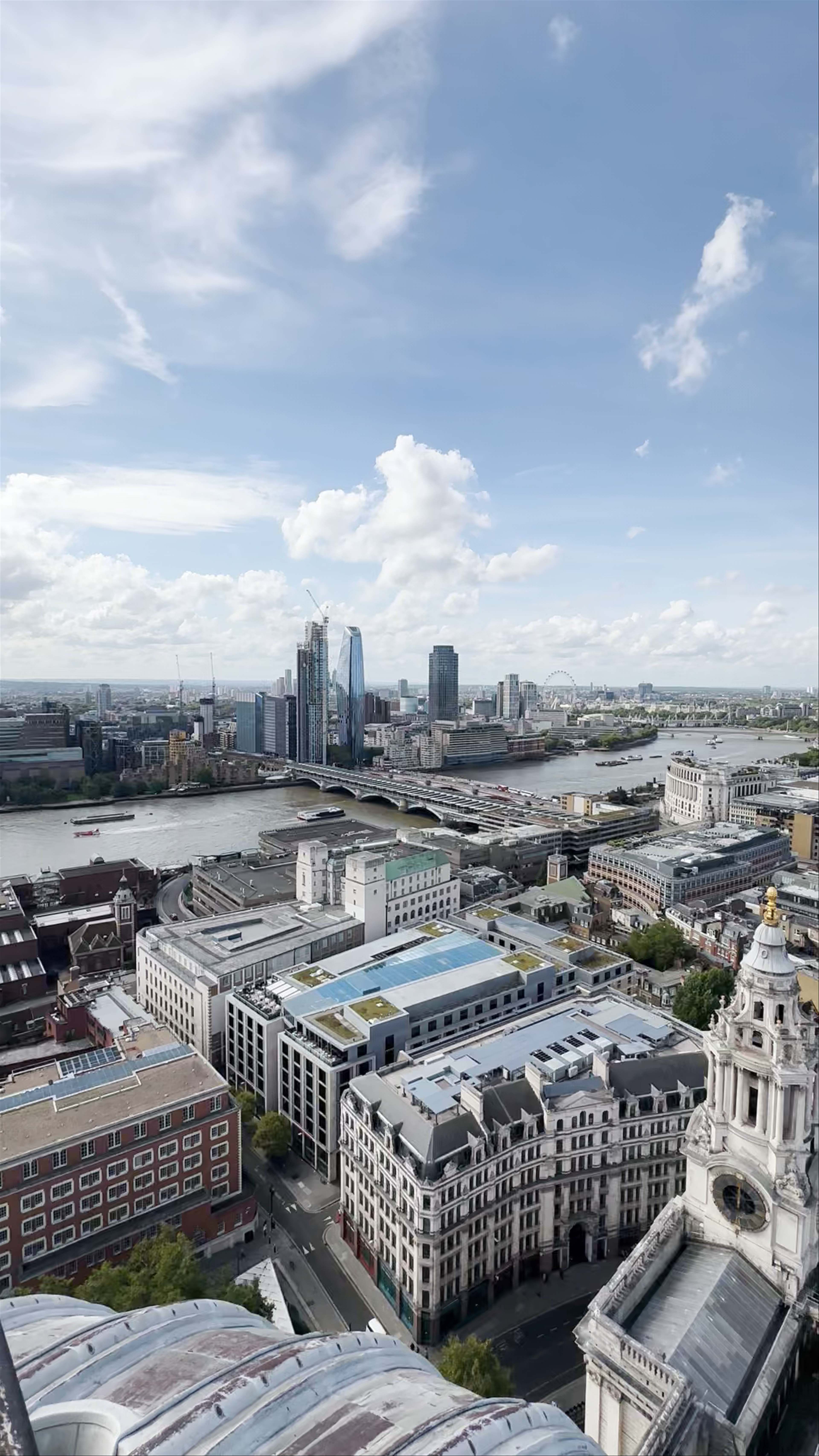 Stunning Aerial Views from St Paul's Cathedral in London