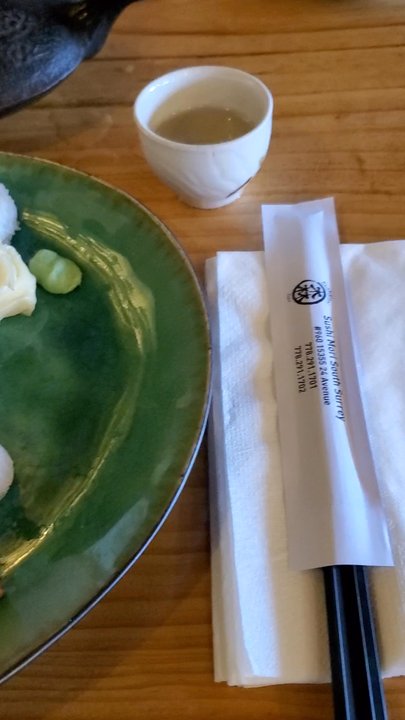 Sushi Mori - Sashimi and roll combo from Mori's lunch special. Delicious! - Japanese Near Me - Surrey, British Columbia
