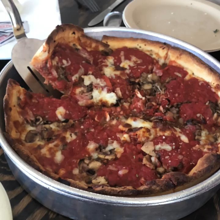 Star Pizza - Slo-mo pizza demolition - Pizza Near Me - Houston, Texas