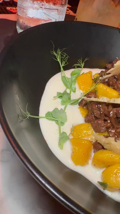 Shá - Pumpkin gnocchi with beef parmigiano foam - Breakfast & Brunch Near Me - Miami, Florida