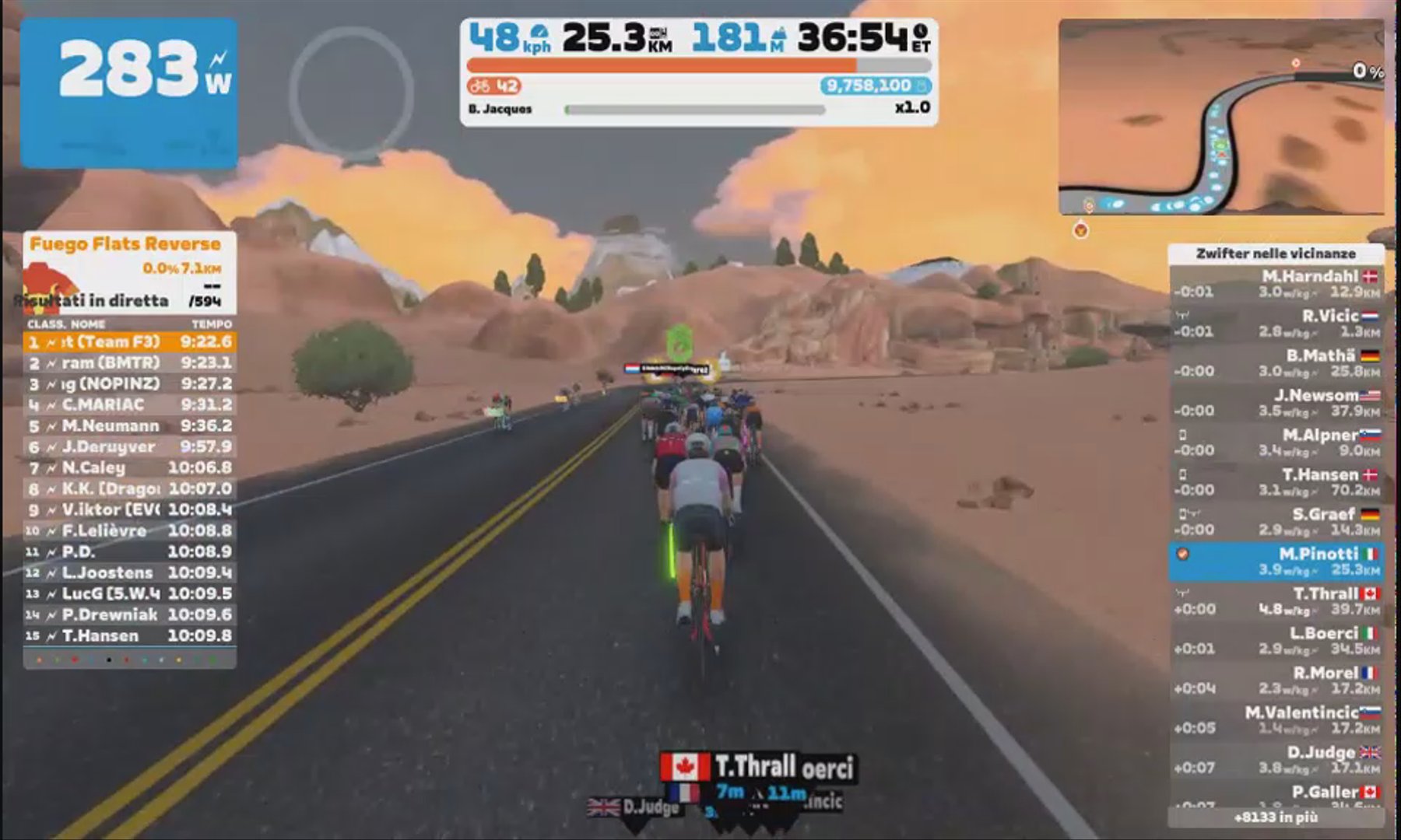 Zwift - Race: Team DRAFT Monday Race (A) on Sand And Sequoias in Watopia
