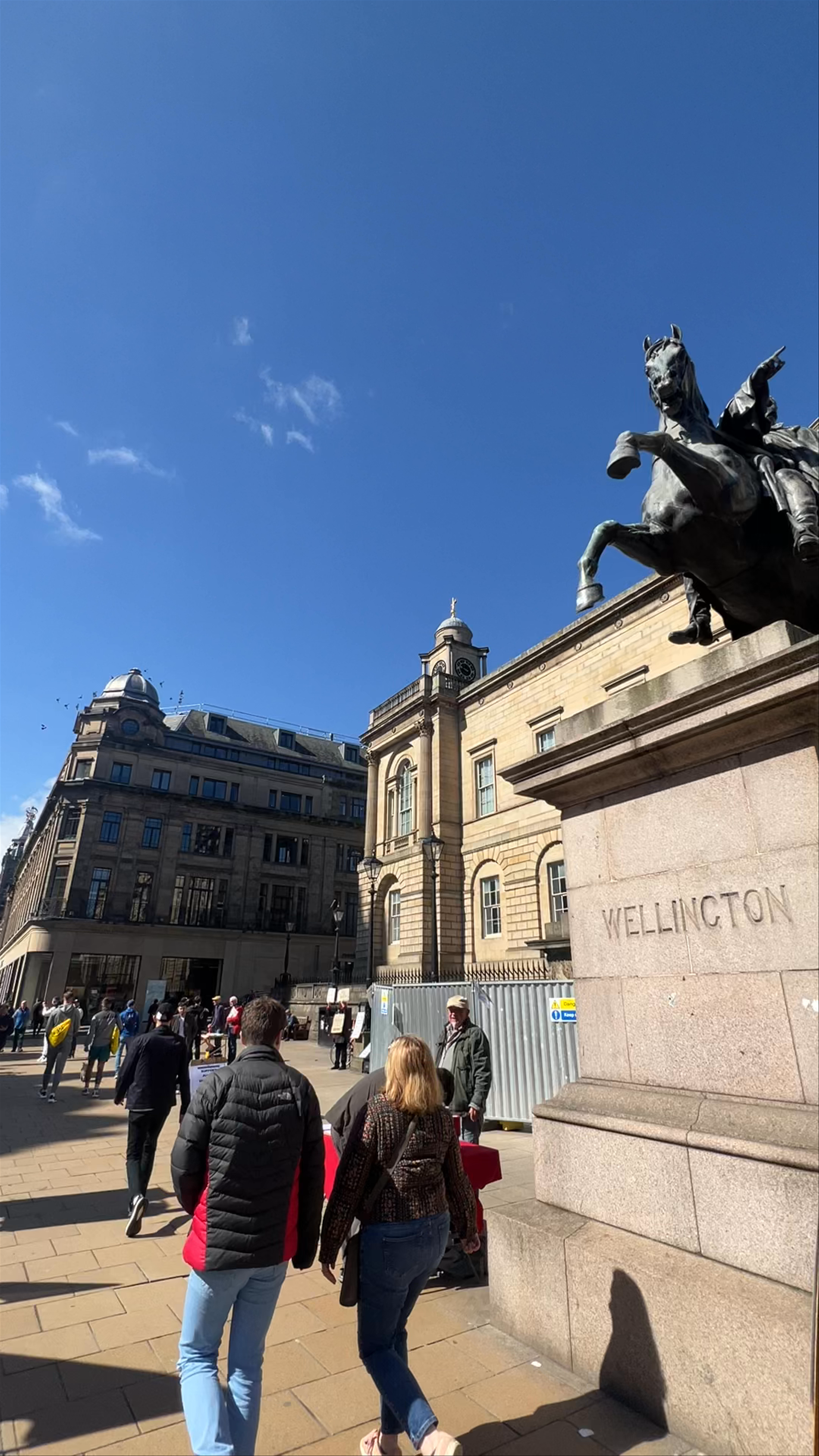 Historic and Sunny Day at National Records of Scotland, Princes Street, Edinburgh