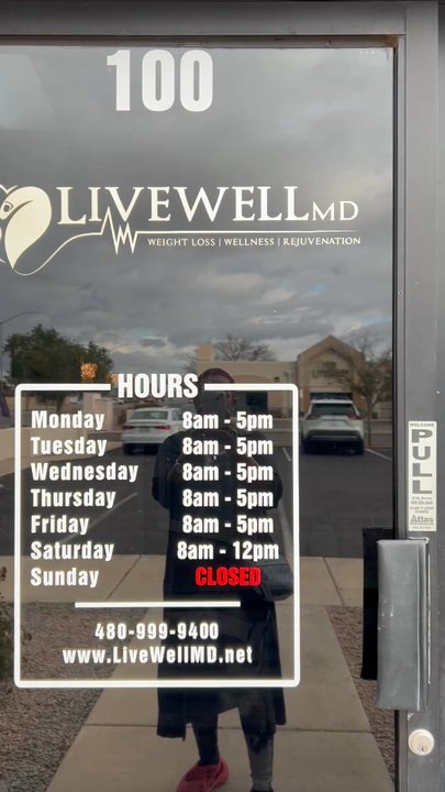 Live Well MD - Walking into the office is an experience! - Weight Loss Centers Near Me - Gilbert, Arizona