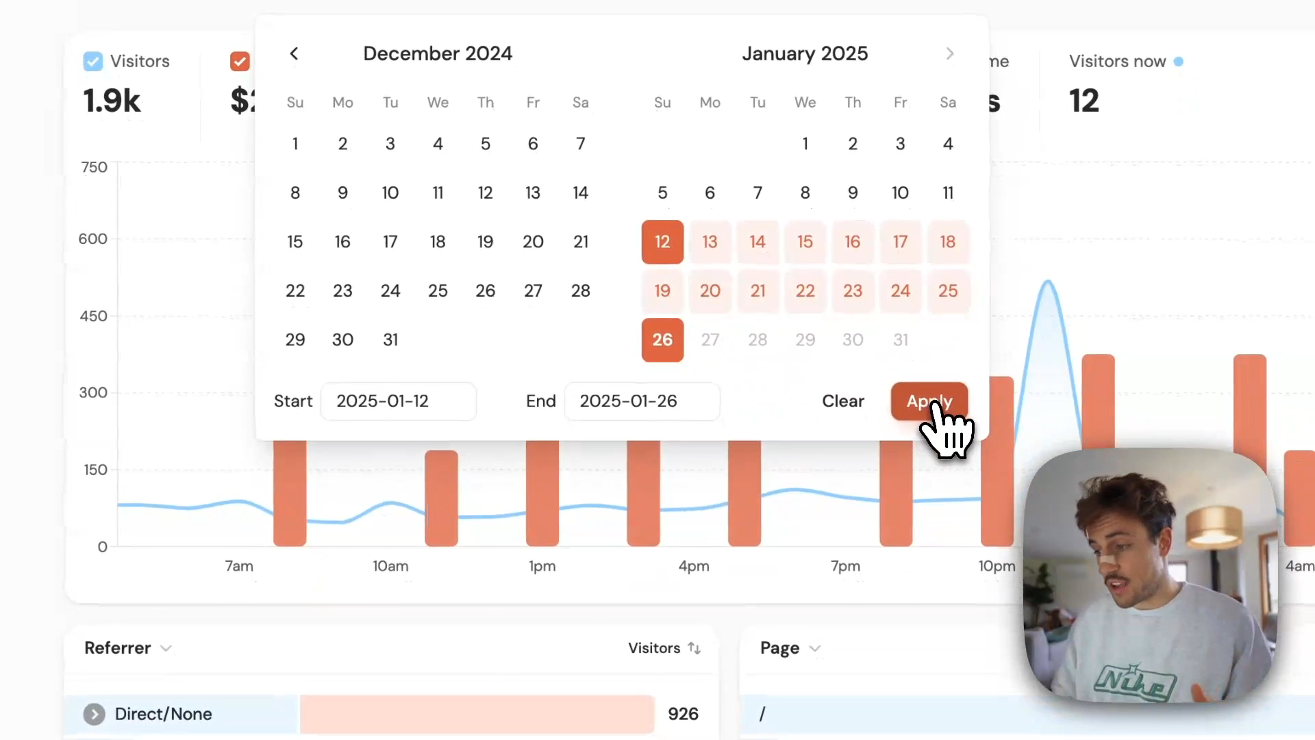 Custom Date Range 📆