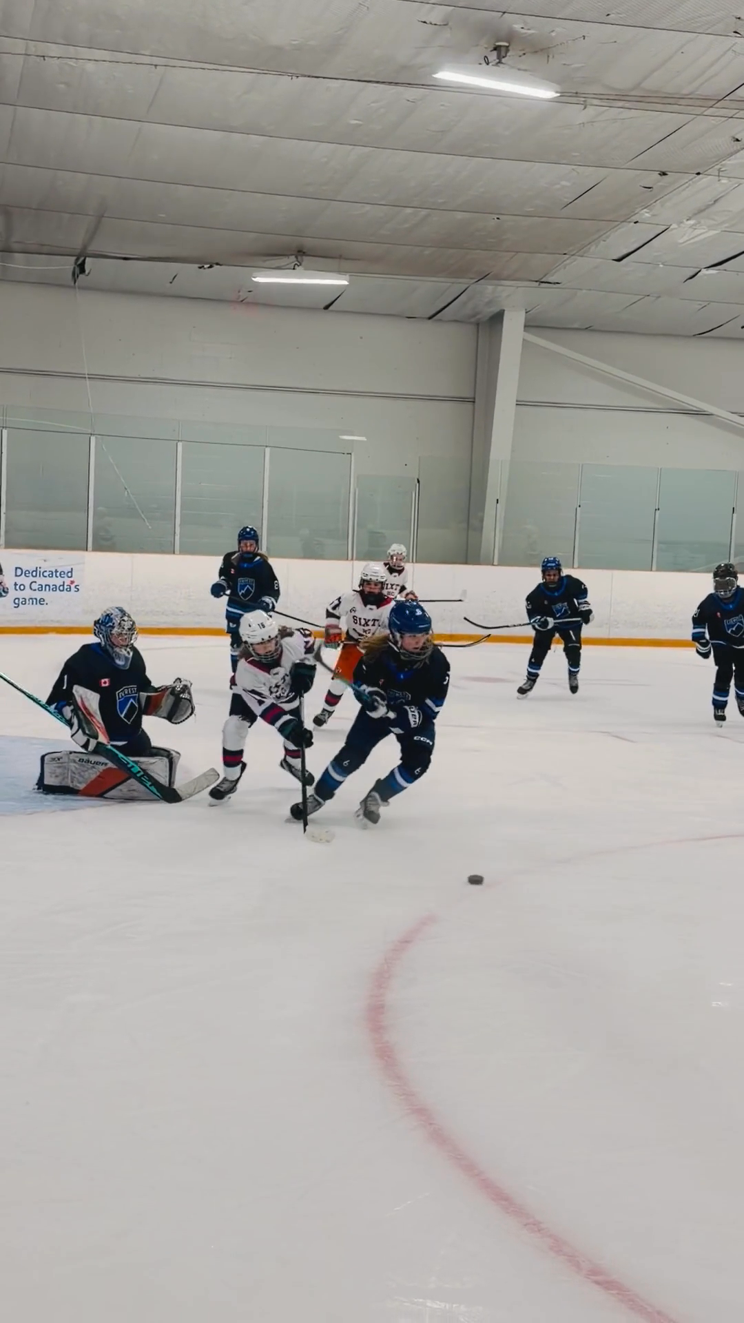 Jeremiah Landrum's Impressive Forecheck Leads to Team Goal