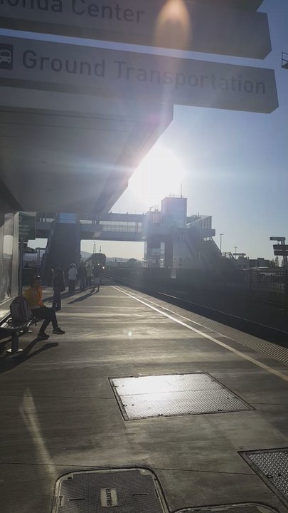 Amtrak - Waiting for North bound train. Very clean transportation center. - Trains Near Me - Anaheim, California