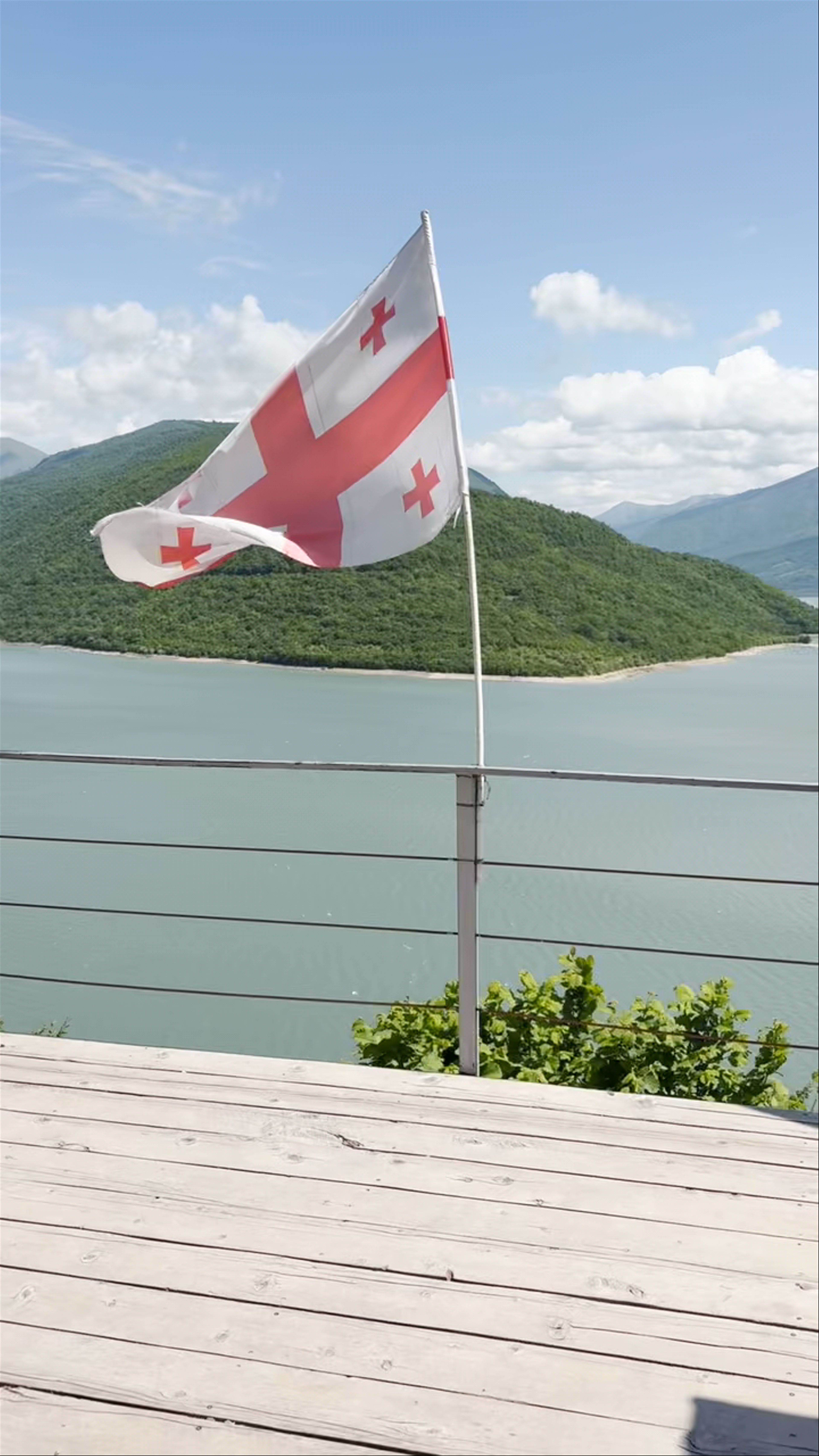 Panorama of Zhinvali Reservoir