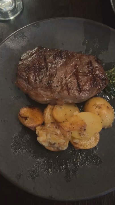 Artango Bar & Steakhouse - We both ordered Medium rare New York strips & they were perfectly cooked! - Argentine Near Me - Chicago, Illinois