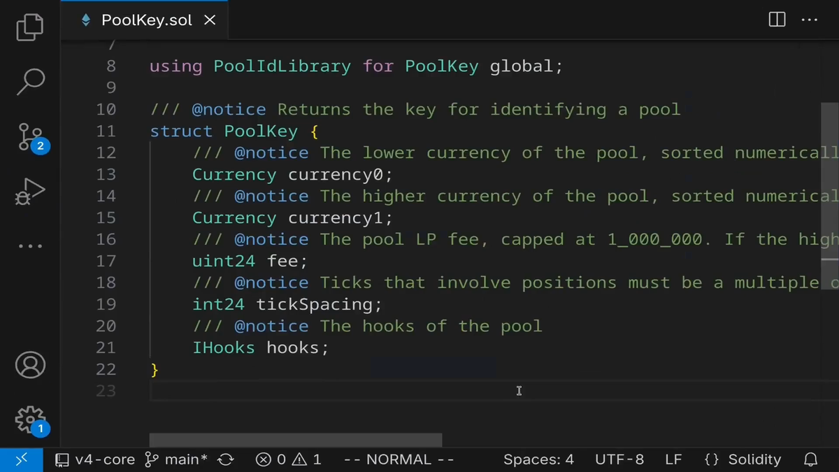 Video: PoolManager - PoolKey Example - Uniswap v4