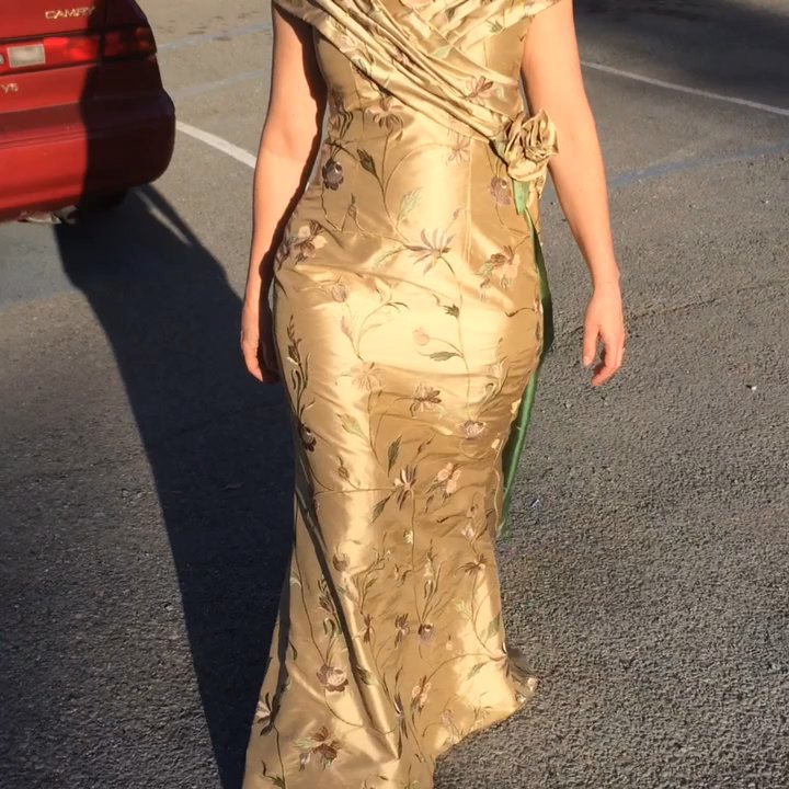 RosieGowns - Gorgeous embroidered silk shantung custom made gown for a high society New York wedding!  This is the work I love most! - Sewing & Alterations Near Me - Ft Collins, Colorado