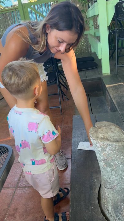 Ola Lola's - How patient she was when our little man wanted to pay! - Burgers Near Me - Isabela, Puerto Rico