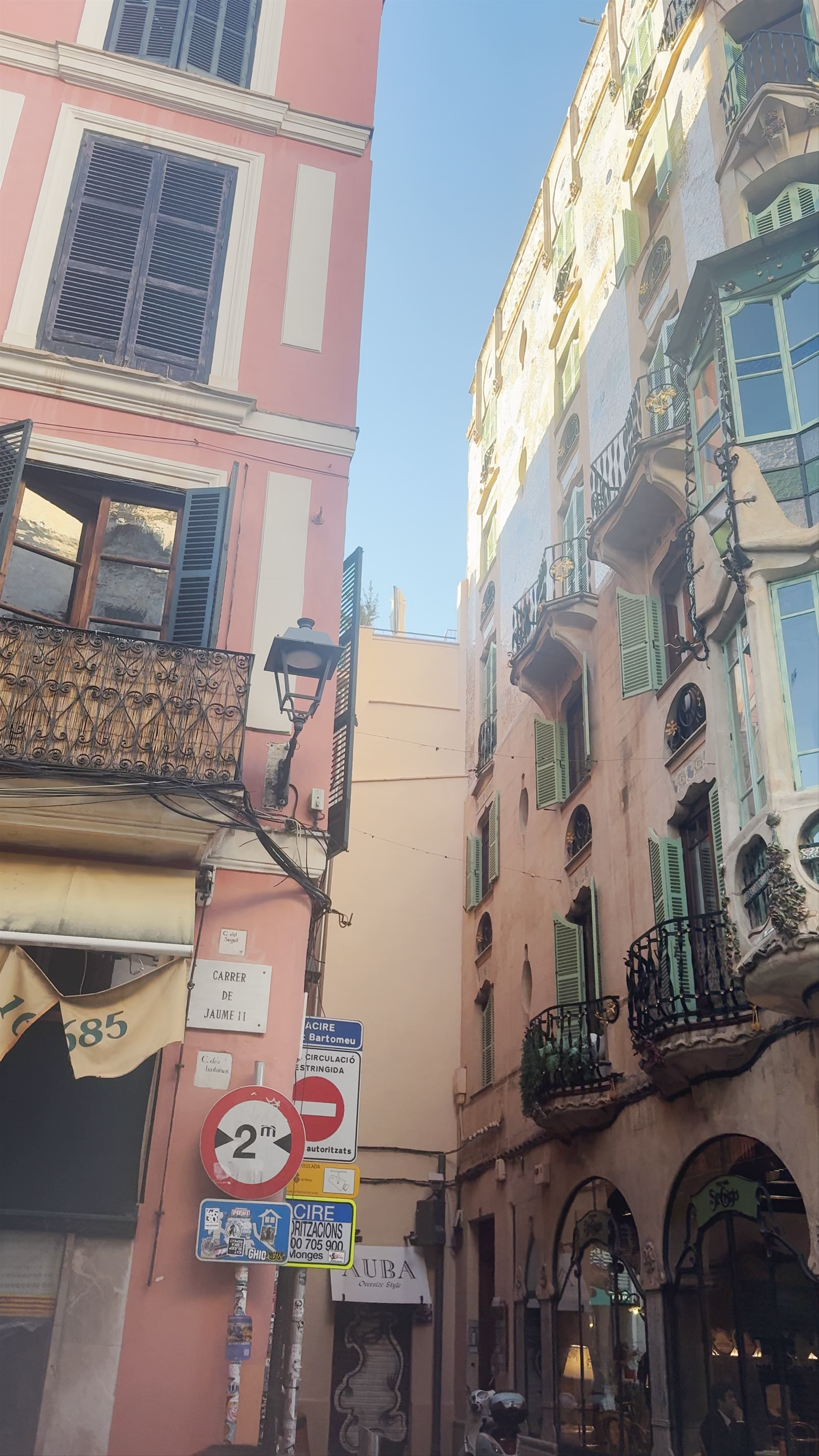 Historic Streets of Palma: Sunlit Views at Can Forteza Rey