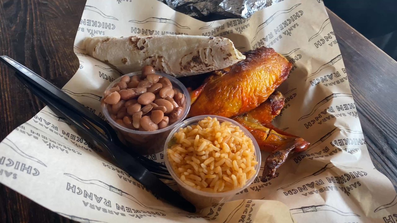 Santa Barbara Chicken Ranch - 1/4 Chicken Plate - Mexican Near Me - Goleta, California