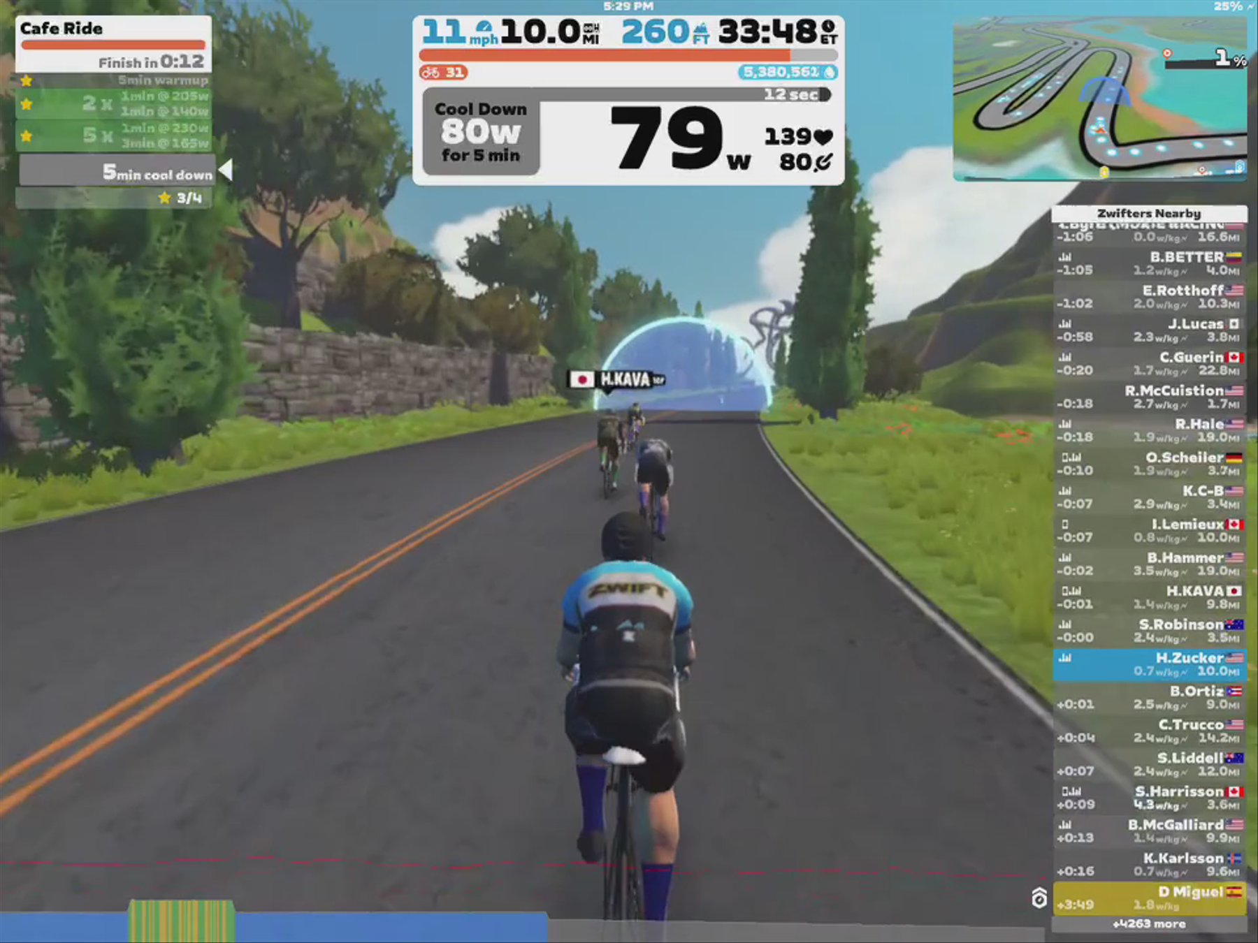 Zwift - INEOS Grenadiers Virtual Training Camp | The Cafe Ride in Watopia