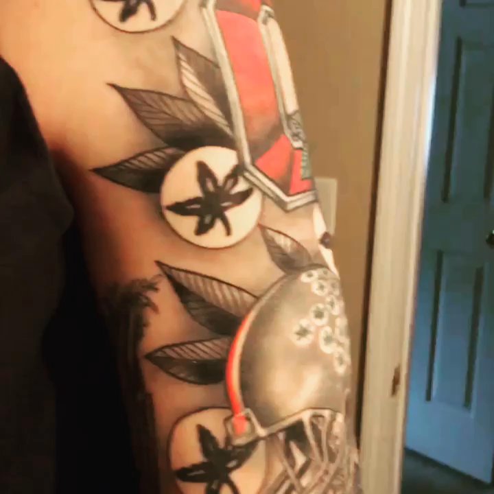 American Crow Tattoo - All work by Sam Fortney - Tattoo Near Me - Columbus, Ohio