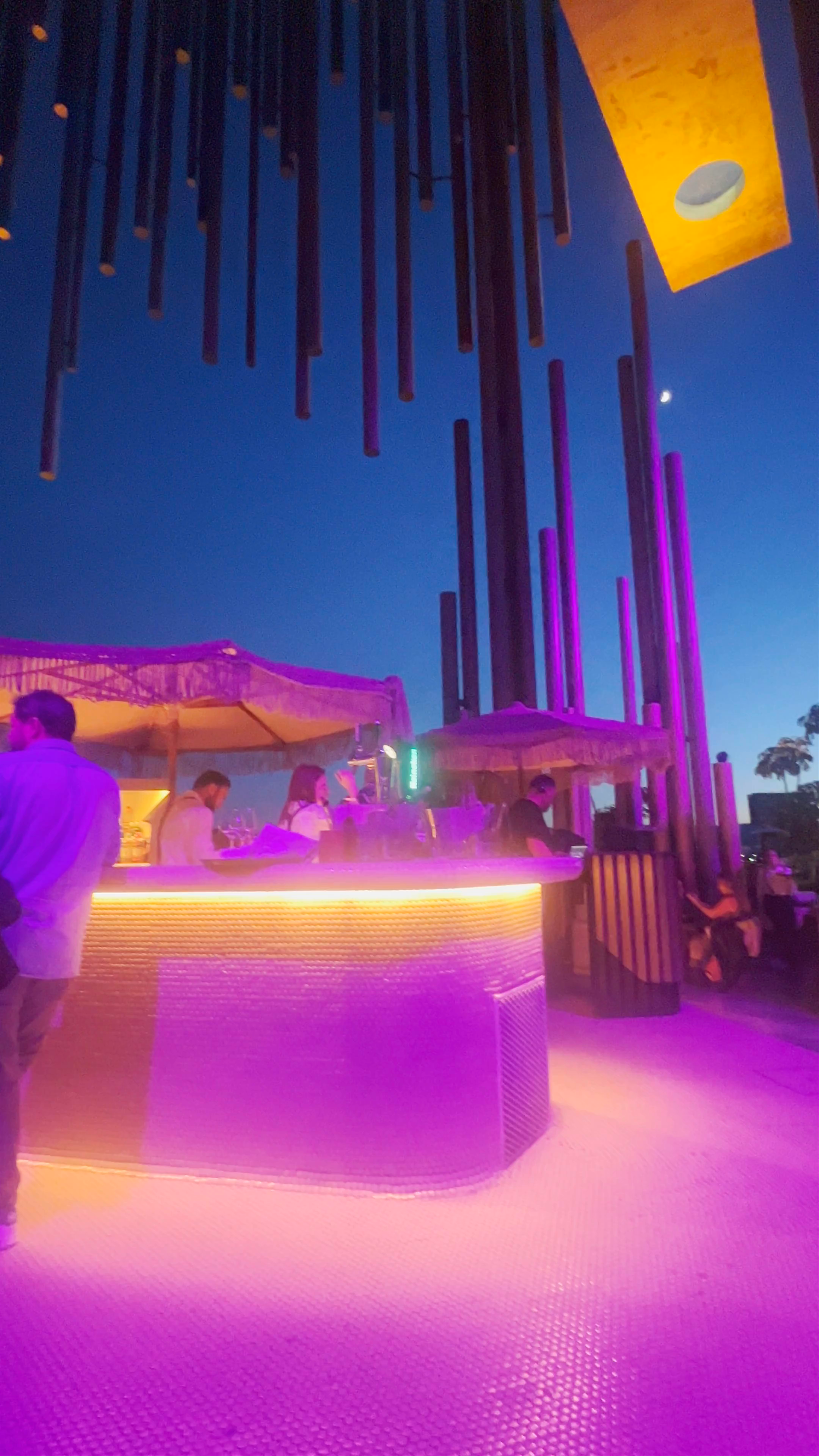 Nighttime Elegance at ODISSEO Bar in Churra