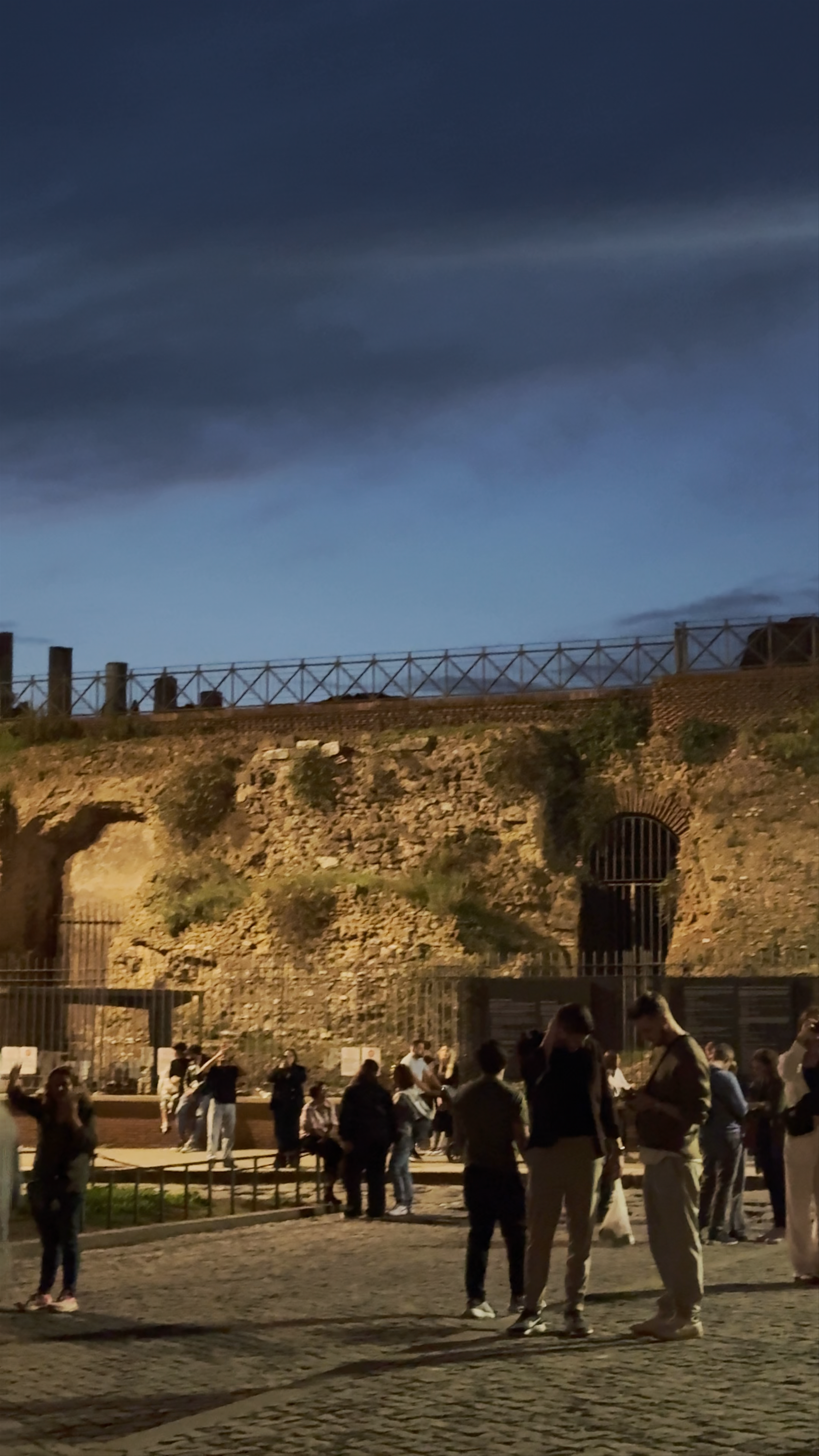 Evening at Tempio di Venere e Roma: Historic Roman Ruins Come Alive