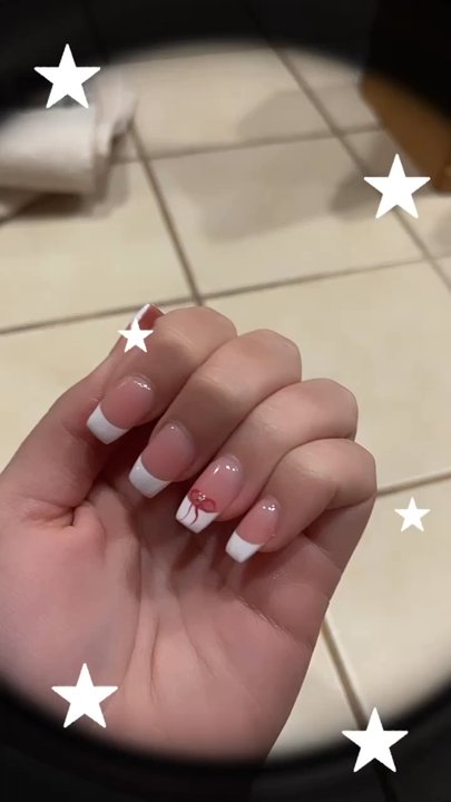 Caroline's Nails Spa - french tip full set!! - Nail Salons Near Me - Modesto, California