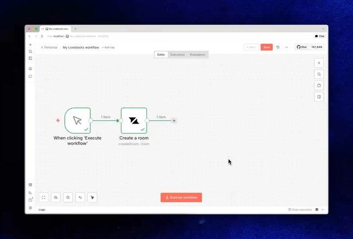 Screen recording: add a Create a thread node and post a Hello world comment