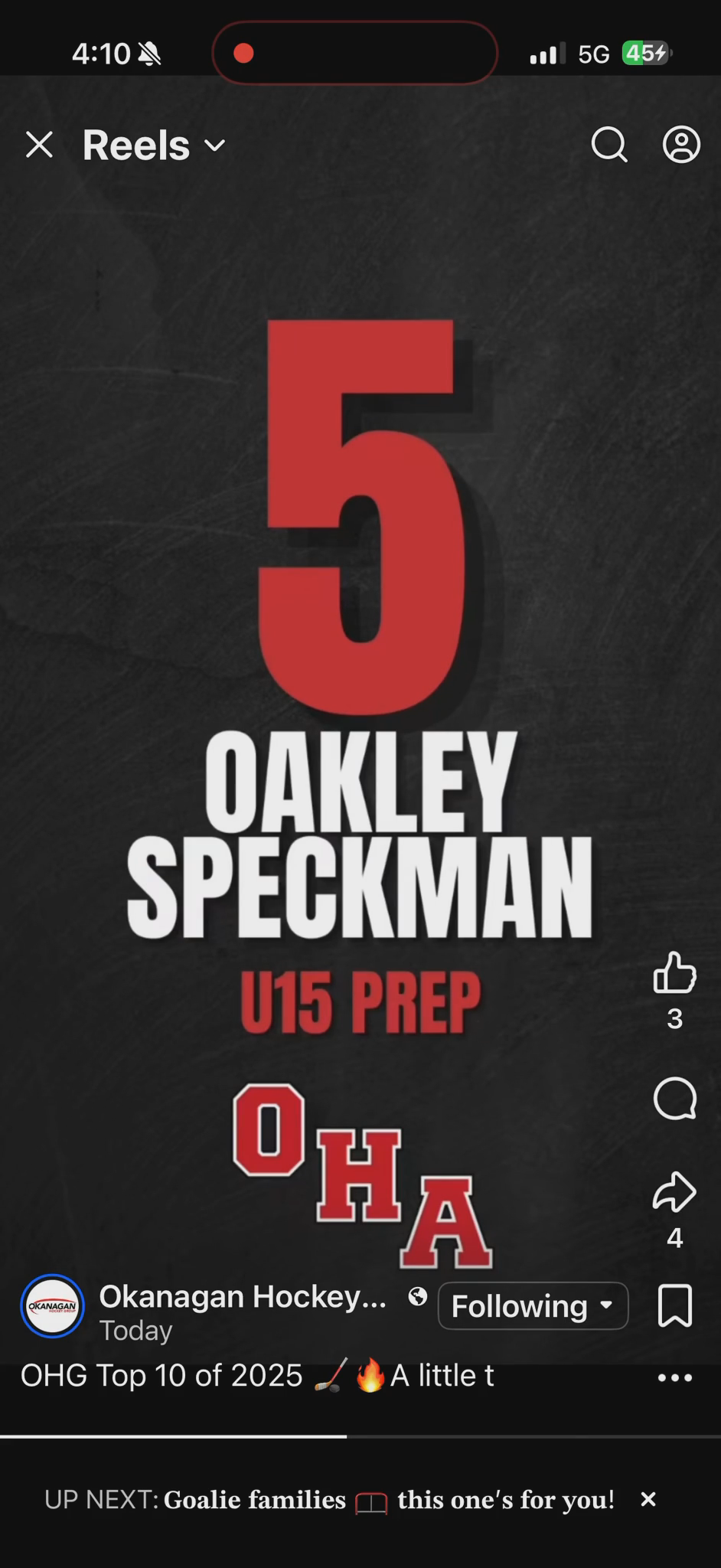 Oakley Speckman's Top 10 Plays: #5 OHA vs. BWC Highlights