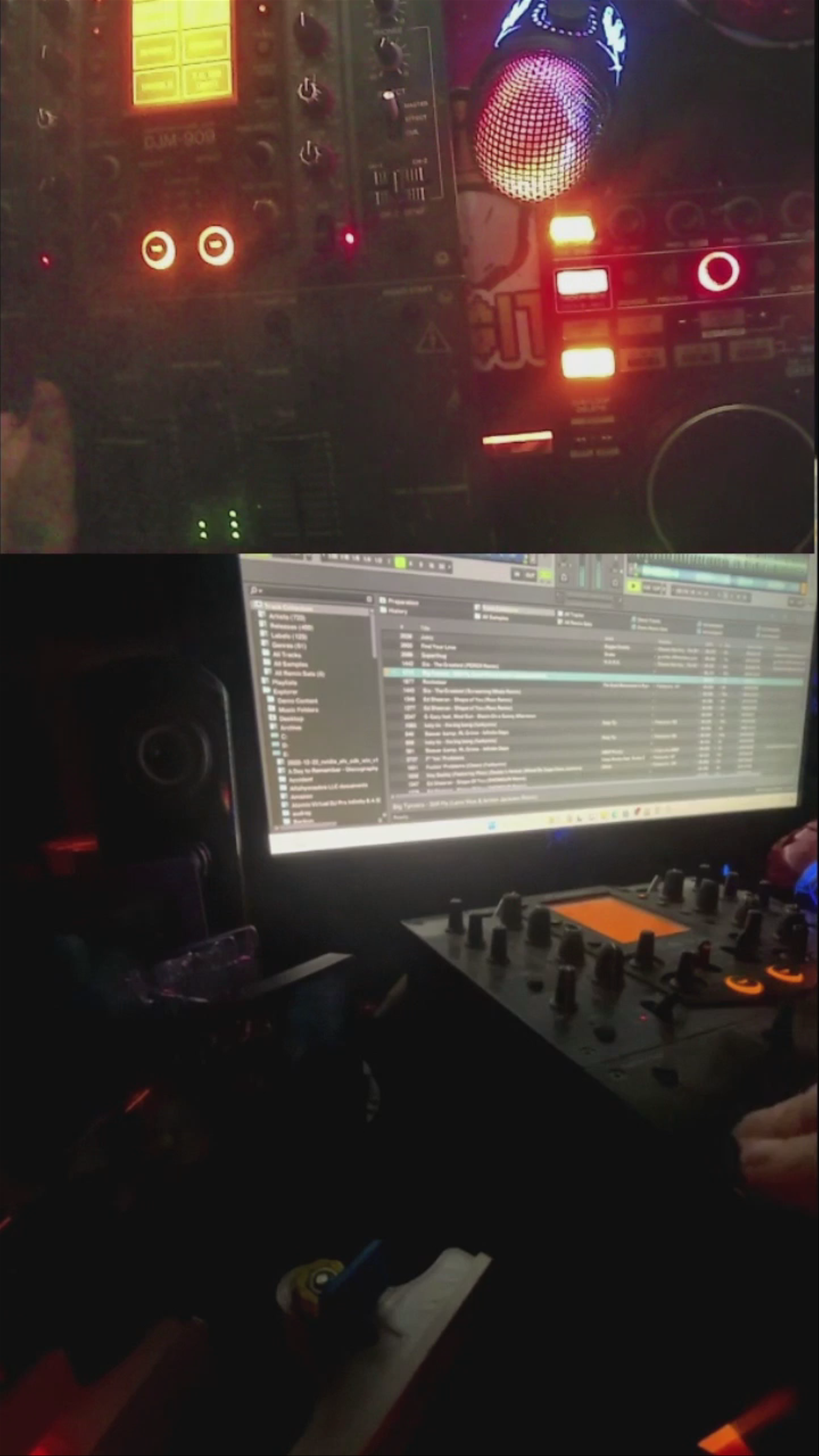 Gives while I DJ LIVE