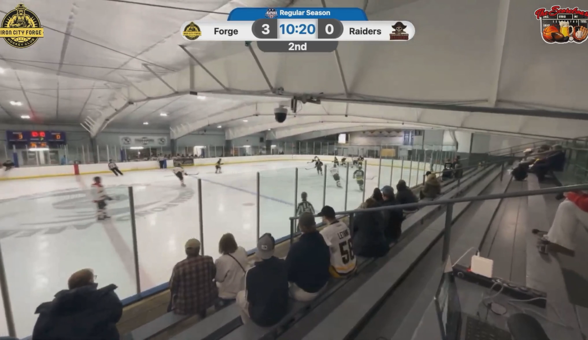 James Young Scores First Goal in Raiders History And His First Career APHL Goal.