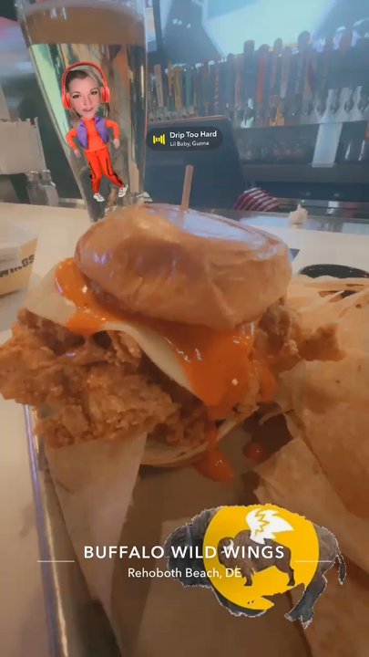 Buffalo Wild Wings - Saucy chicken sandwich with pepper jack and hot sauce - American Near Me - Rehoboth Beach, Delaware