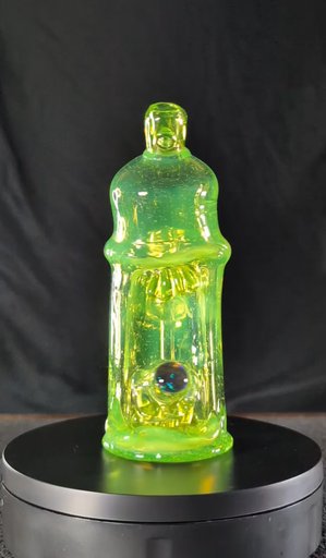 Preview pic of CUSTOM ARMLESS GLASSHOLE SPRAY PAINT CAN SUNSET SLYME UV ACCENTS IN PELICAN 1200