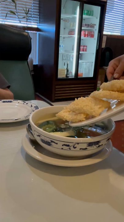Friendly House - Sizzling rice soup - Chinese Near Me - Turlock, California