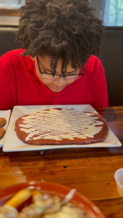 Oy! - My son is amazed at how big the pancake was.... Bigger than his face. - Breakfast & Brunch Near Me - Atlanta, Georgia