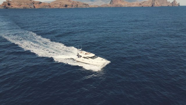 People on a cruising boat in the ocean