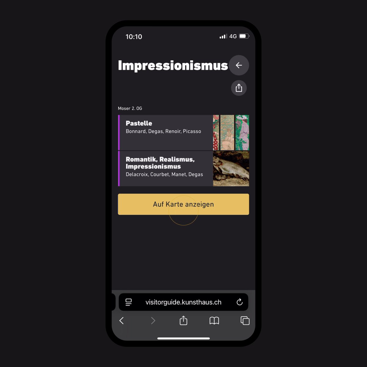 kunsthaus visitor guide floorplan tags