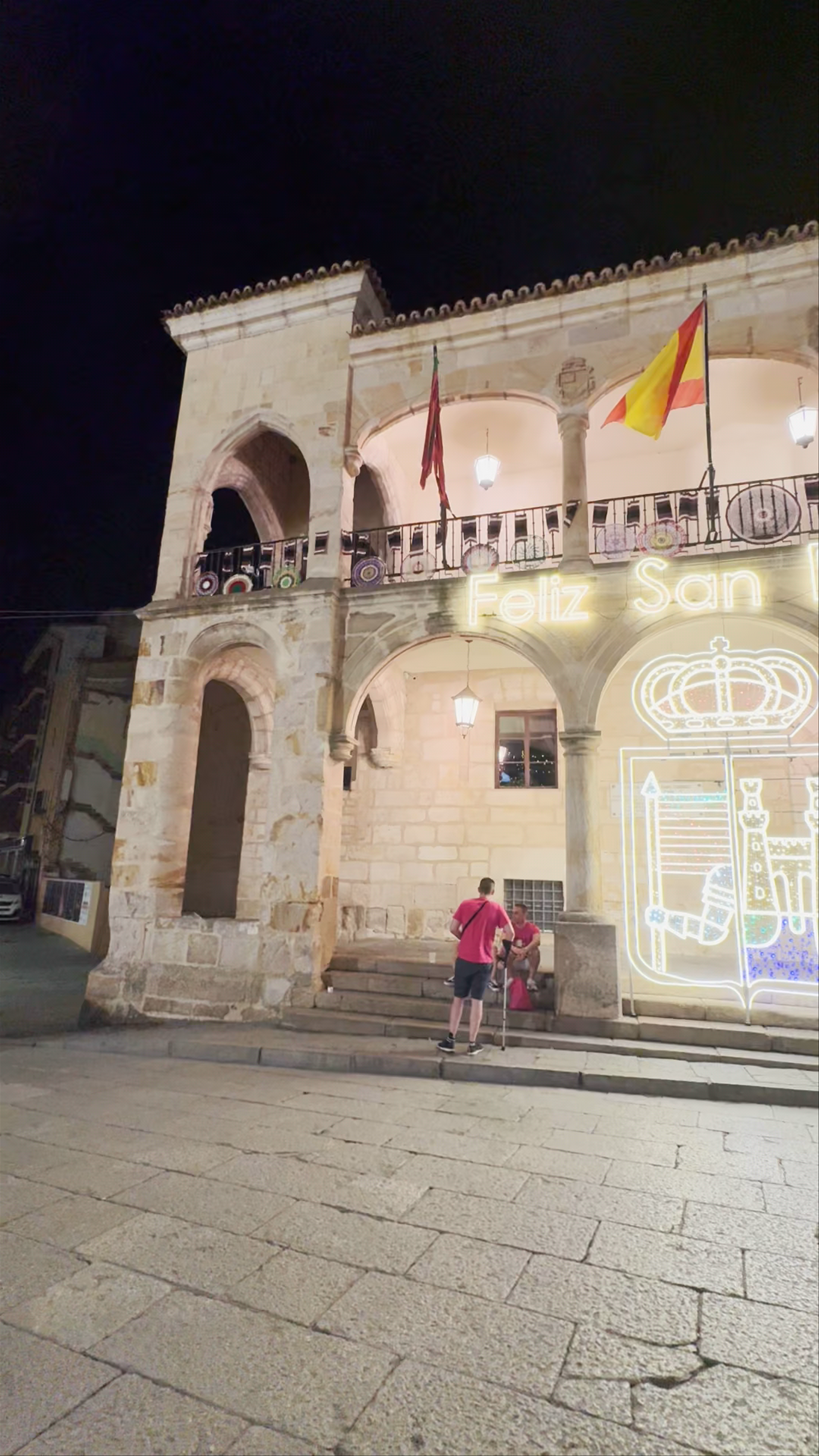Ayuntamiento Viejo at Plaza Mayor in Zamora: Nighttime Magic in Castilla y León