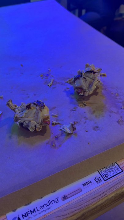 Fat Boys Crab Shack - In this video, you'll see the size of the crab once I opened it and the comparison from my hand and the size of the crab - Seafood Near Me - Gambrills, Maryland