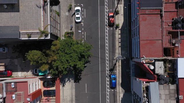 Empty street in Mexico City 